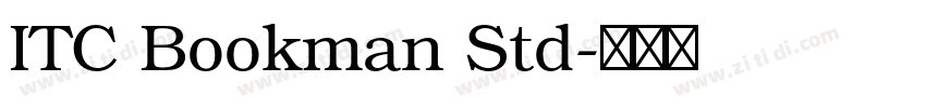 ITC Bookman Std字体转换